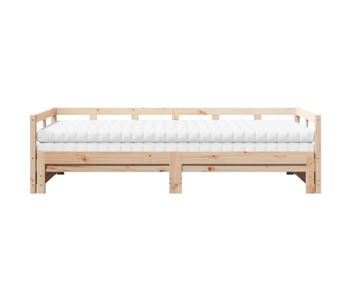 Sofá cama nido con colchones madera maciza de pino 90x190 cm