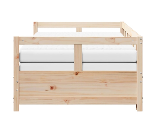 Sofá cama nido con colchones madera maciza de pino 90x190 cm