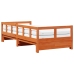 Sofá cama nido con colchones madera maciza marrón 90x190 cm