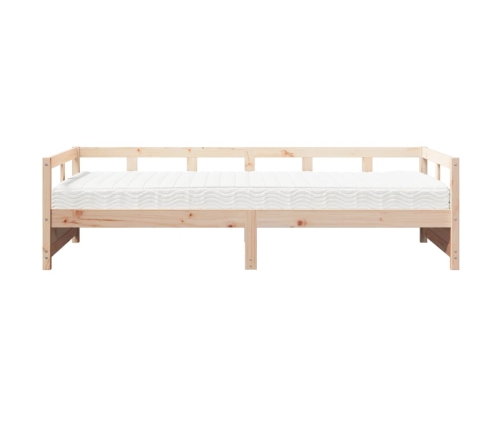 Sofá cama con colchón madera maciza de pino 90x200 cm