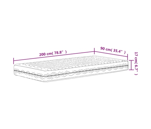Sofá cama con colchón madera maciza pino marrón cera 90x200 cm
