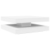 Mesa de centro giratoria 360 grados blanco 90x90x34,5 cm