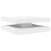 Mesa de centro giratoria 360 grados blanco 90x90x34,5 cm