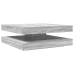 Mesa de centro giratoria 360 grados gris Sonoma 90x90x34,5 cm