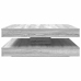 Mesa de centro giratoria 360 grados gris Sonoma 90x90x34,5 cm