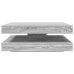 Mesa de centro giratoria 360 grados gris Sonoma 90x90x34,5 cm