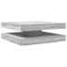 Mesa de centro giratoria 360 grados gris Sonoma 90x90x34,5 cm