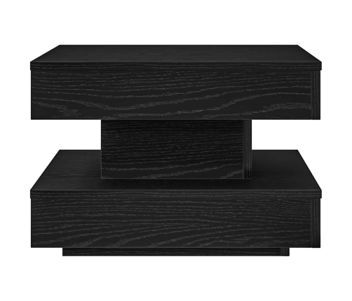 Mesa de centro giratoria 360 grados negro 50x50x34,5 cm