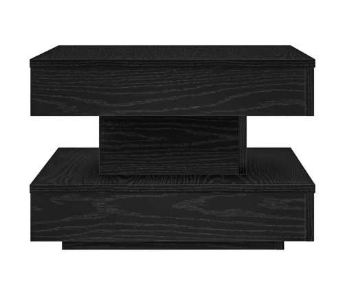 Mesa de centro giratoria 360 grados negro 50x50x34,5 cm