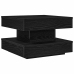 Mesa de centro giratoria 360 grados negro 50x50x34,5 cm