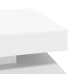 Mesa de centro giratoria 360 grados blanco 70x70x34,5 cm