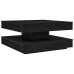 Mesa de centro giratoria 360 grados negro 70x70x34,5 cm