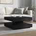 Mesa de centro giratoria 360 grados negro 70x70x34,5 cm