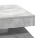 Mesa de centro giratoria 360 grados gris hormigón 70x70x34,5 cm