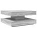 Mesa de centro giratoria 360 grados gris Sonoma 70x70x34,5 cm