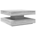 Mesa de centro giratoria 360 grados gris Sonoma 70x70x34,5 cm