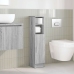 Mueble de baño con portarrollos gris Sonoma 20,5x22x90 cm