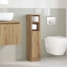 Mueble de baño con portarrollos roble artisan 20,5x22x90 cm