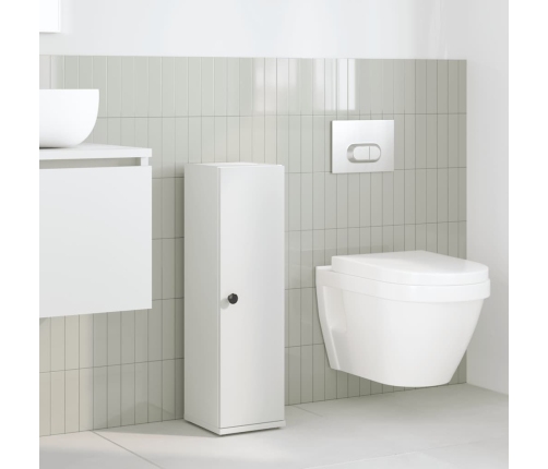 Mueble de baño con portarrollos blanco 20,5x22x72 cm