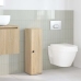 Mueble de baño con portarrollos roble Sonoma 20,5x22x72 cm