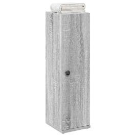 Mueble de baño con portarrollos gris Sonoma 20,5x22x72 cm