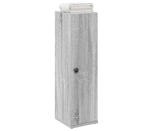 Mueble de baño con portarrollos gris Sonoma 20,5x22x72 cm