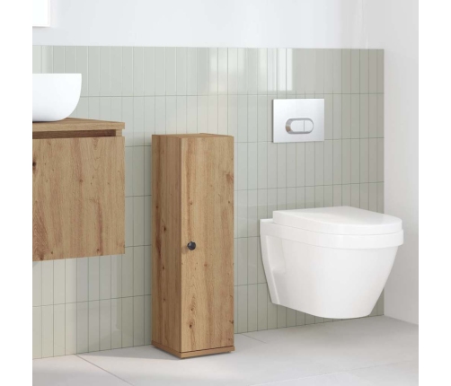 Mueble de baño con portarrollos roble artisan 20,5x22x72 cm