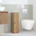 Mueble de baño con portarrollos roble artisan 20,5x22x72 cm