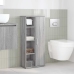 Mueble de baño con portarrollos gris Sonoma 39x22x90 cm