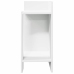 Mesa auxiliar con estante blanco 25,5x27x60 cm