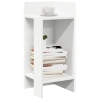 Mesa auxiliar con estante blanco 25,5x27x60 cm