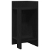 Mesas auxiliares 2 uds con estante negro 25,5x27x60 cm