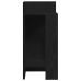 Mesas auxiliares 2 uds con estante negro 25,5x27x60 cm