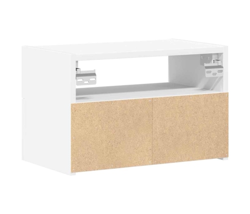 Mesita de noche de pared blanco 45x26x28,5 cm