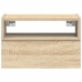 Mesitas de noche de pared 2 unidades roble sonoma 45x26x28,5 cm