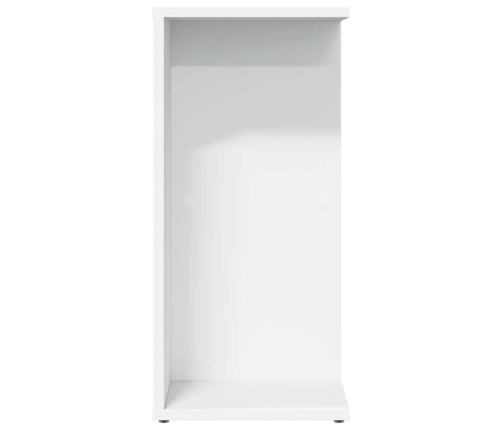 Mesita de noche madera contrachapada blanco 46,5x29x61cm