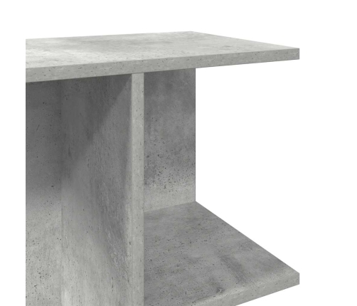 Mesita de noche madera contrachapada gris hormigón 46,5x29x61cm