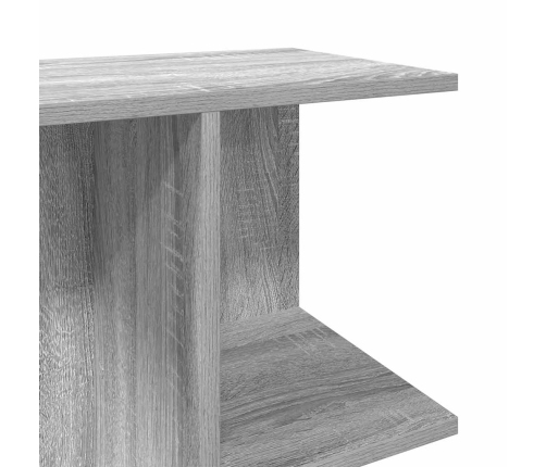 Mesita de noche madera de ingeniería gris Sonoma 46,5x29x61 cm