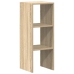 Librería apilable madera contrachapada roble sonoma 30x30x80 cm