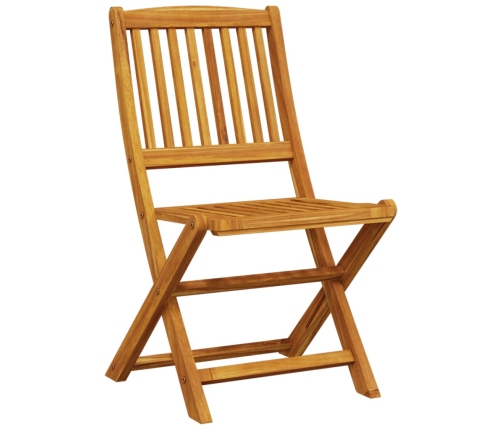 Juego comedor de jardín 7 pzas madera maciza acacia 180x90x75cm