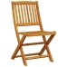 Juego comedor de jardín 7 pzas madera maciza acacia 180x90x75cm