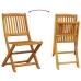 Juego comedor de jardín 7 pzas madera maciza acacia 180x90x75cm