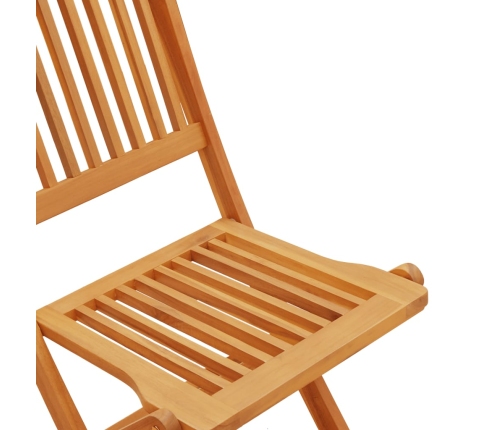 Juego comedor de jardín 7 pzas madera maciza acacia 180x90x75cm