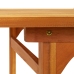 Juego comedor de jardín 7 pzas madera maciza acacia 180x90x75cm