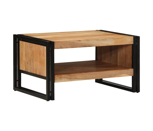 Mesa de centro madera maciza de acacia 70x50x38 cm