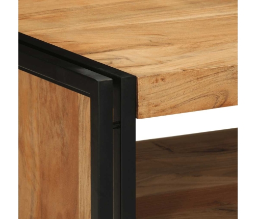 Mesa de centro madera maciza de acacia 70x50x38 cm