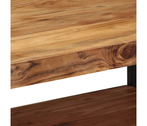 Mesa de centro madera maciza de acacia 90x50x38 cm