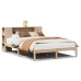Cama con estantería sin colchón madera maciza de pino 150x200cm