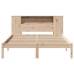 Cama con estantería sin colchón madera maciza de pino 150x200cm
