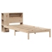 Cama con estantería sin colchón madera maciza de pino 90x190 cm